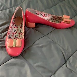 Ruby Shoo chunky heel pink sz 10 shoes